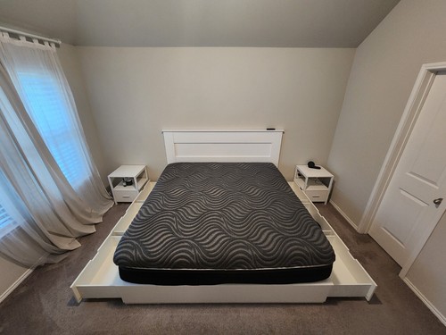 King size bed set matress - size, w/matress